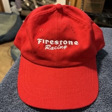 Firestone Racing Red Hat Strapback Vintage Headshots By KC Caps