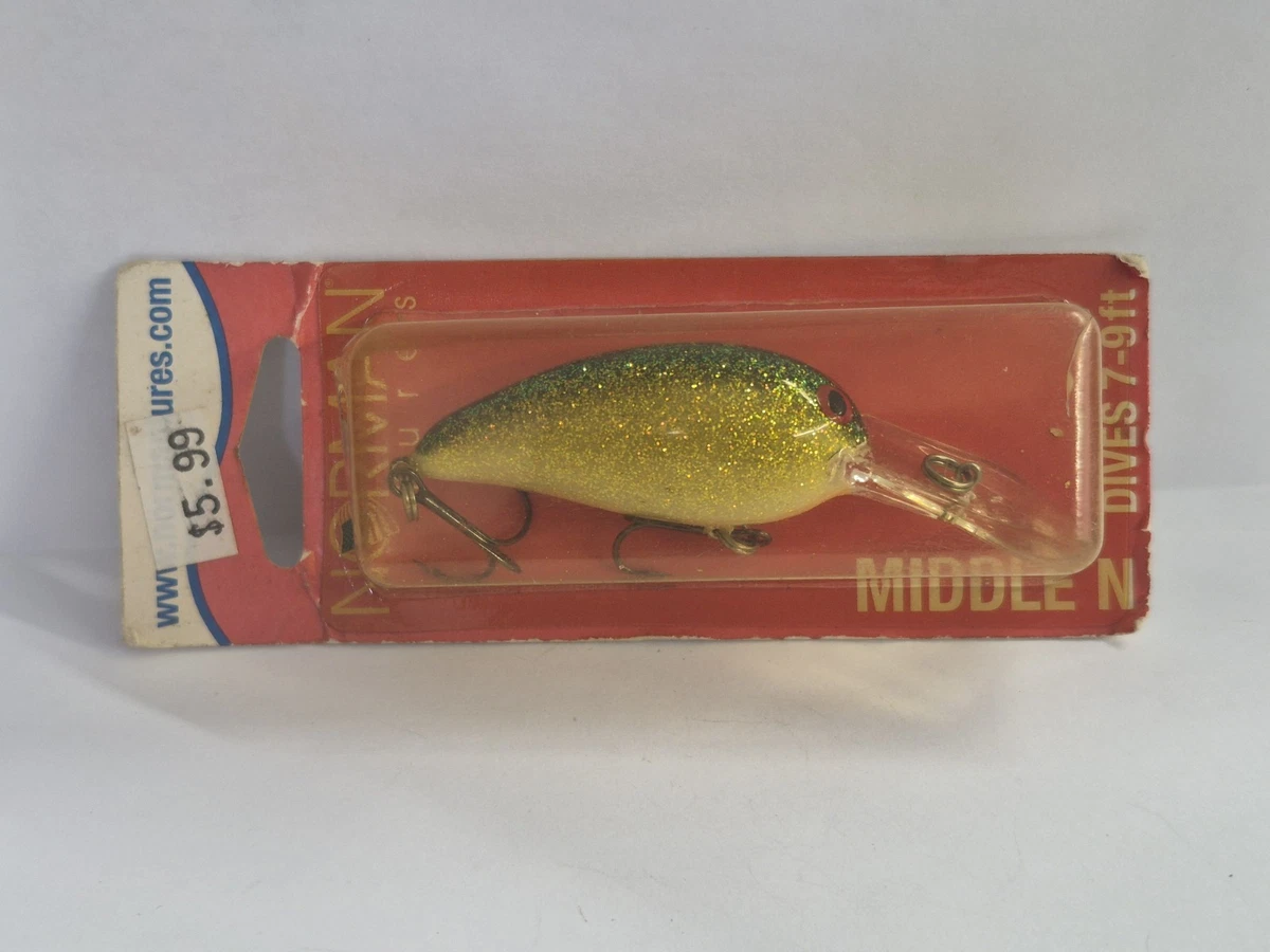 Leurre Norman MAD N Crankbait - Citrouille Verte - Rare - NOS (New Old Stock)