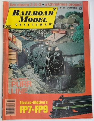 #ad #ad Railroad Model Craftsman October 1978 Electro Motive FP7 FP9 Live Steam $14.95