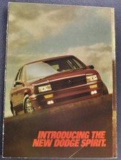 1989 Dodge Spirit Es Sedan Brochure Folder Original 89 1989 Dodge Spirit Es Sedan Brochure Folder Original 89
