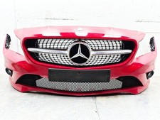 MERCEDES CLA C117 COMPLETE FRONT BUMPER WITH PDC PARKING SENSORS IN RED 2013