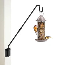 Deck Hook Wall Mounted,Extended Plant Hanger Outdoor,Bird Feeder Hanger-Metal...