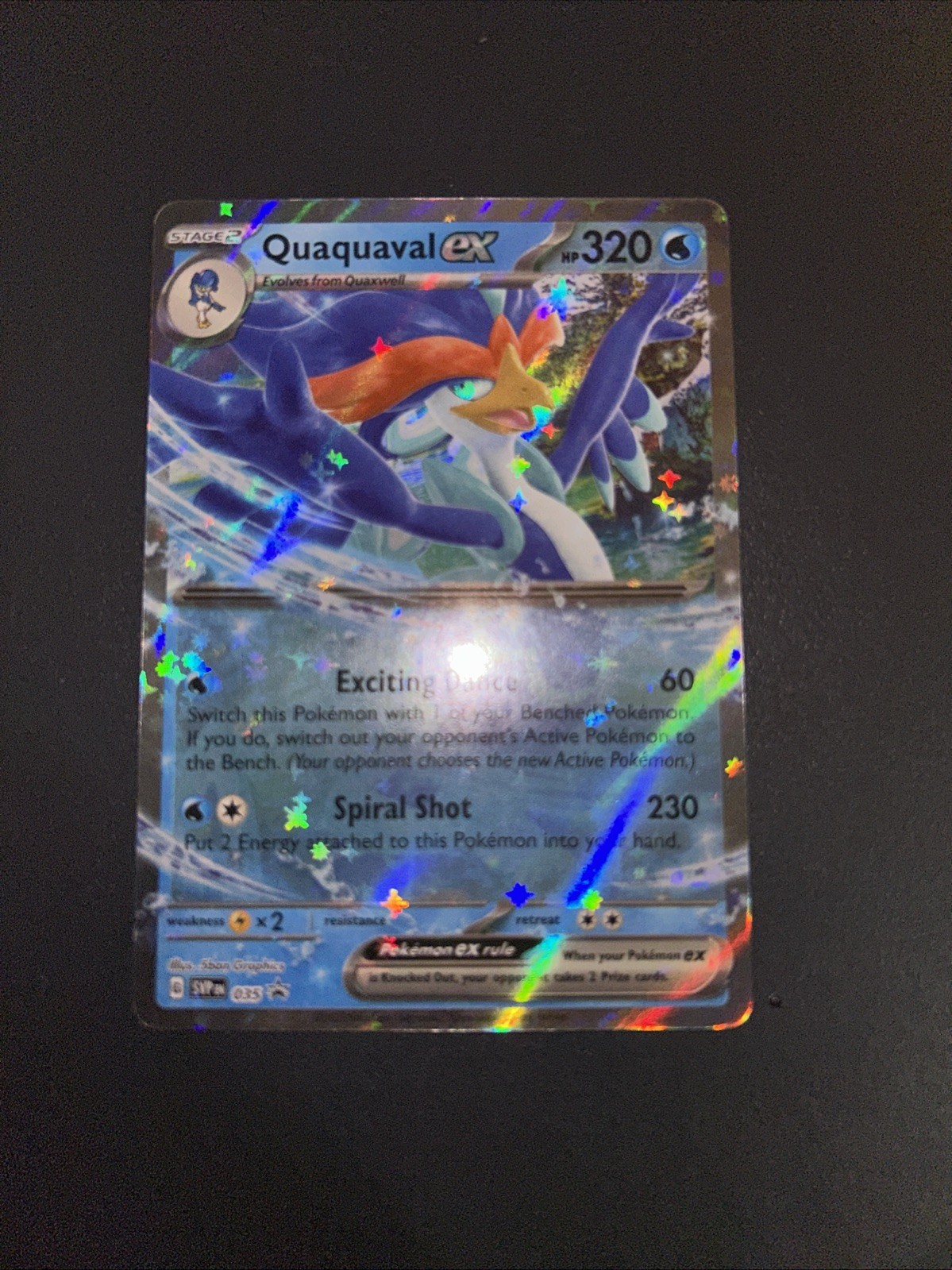 Quaquaval ex SVP 035 Holo Black Star Promo Holo Rare Pokemon TCG Card NM