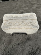Miranda Vintage Beaded Kiss lock Clutch Evening Bag Made In Japan