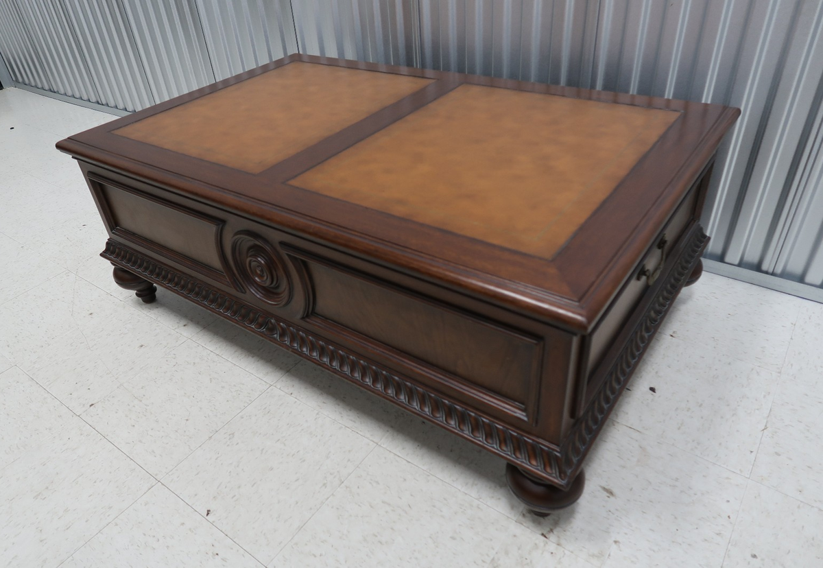 牛の絵　ETHAN ALLEN ロンドン　アンティーク風　ビンテージ Ethan Allen Townhouse Collection Morley Coffee Table | eBay