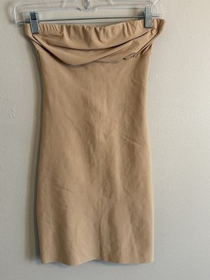 COMMANDO Women s Nude Beige Strapless Slip Foundation Garment Smoothing Size M