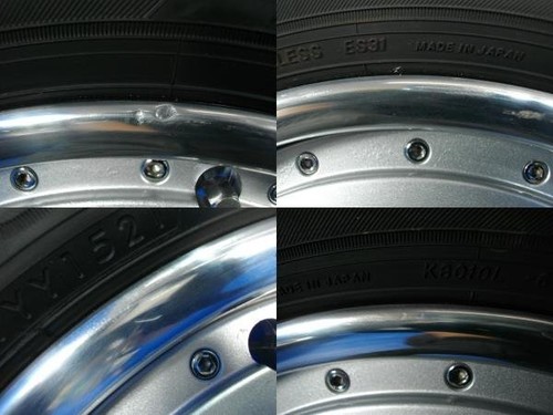 SSR Vienna Kreis Wheels 14 inch 5.5J +38 PCD100 114.3 4H set of 4 No tires Used - Picture 23 of 24