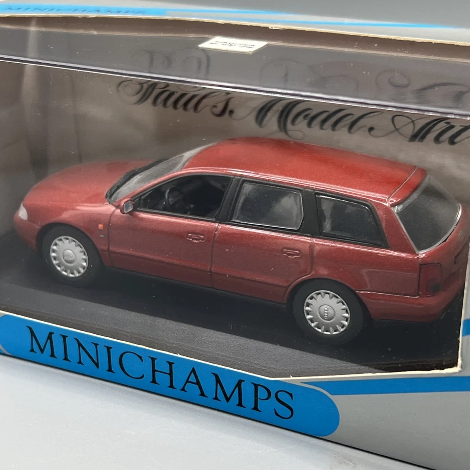 Minichamps 1/43 Scale 1995 Audi A4 Avant Red Metallic 430015012 FREE FAST P&P - Image 4 of 4