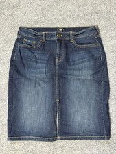 Gap Denim Skirt Womens 10/30 Dark Wash Knee Length
