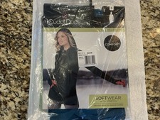 Cuddl Duds Softwear Long Sleeve Hoodie Tunic Blue Stretch Size S New