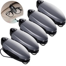 Frienda 5 Pieces Auto Car Vehicle Sun Visor Clip Holder Sunglasses Holder for...