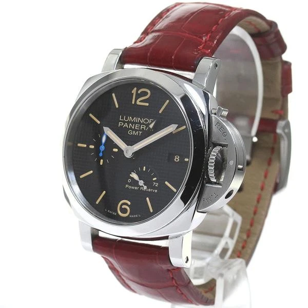 Panerai — Officine Panerai Luminor 1950 3 Days PAM01537 41mm SS Black Dial Watch #C2787