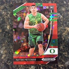 2020-21 2020-21 Panini Prizm Draft Picks Payton Pritchard Red Ice Prizm 