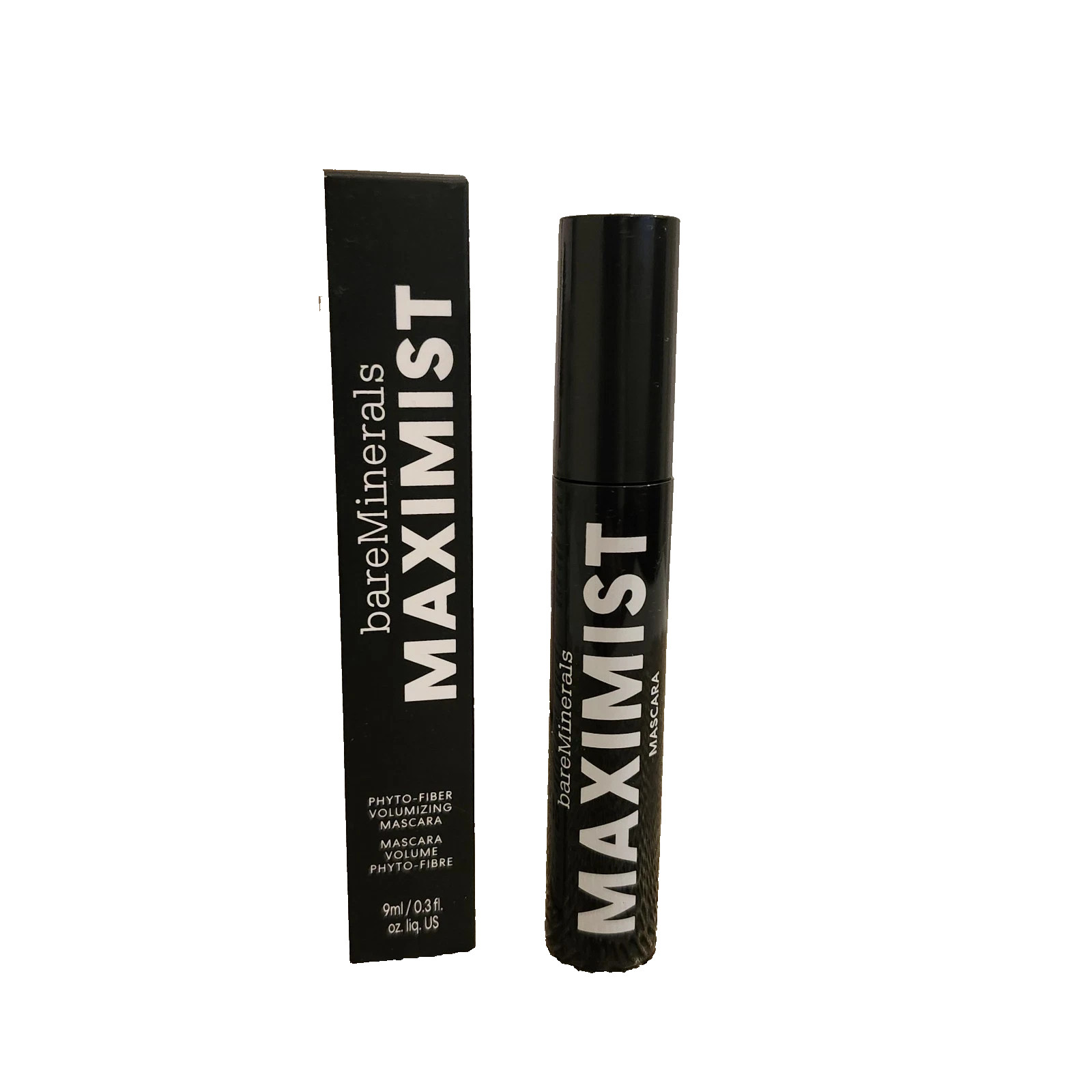 BAREMINERALS MAXIMIST VOLUMIZING MASCARA - MAXIMUM BLACK  (Full Size/NIB/9ml)