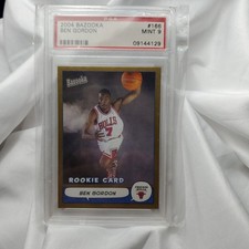 Ben Gordon 2004-05 Topps Bazooka #166 Gold Card Grade 9 PSA Mint ROOKIE