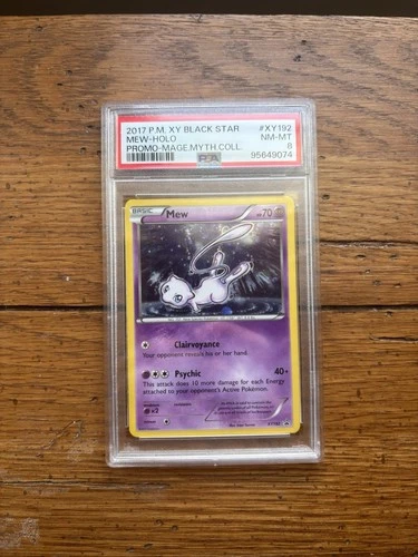 Pokémon 2017 XY Black Star Promo Mew XY192 Holo PSA 8 English