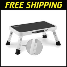 Modern 1-Step Ladder, Foldable, Lightweight, Slip Resistant