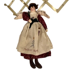 Handmade Primitive Angel Doll Christmas Blessings Country Decor Cottage
