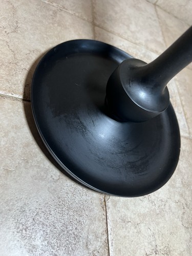 AERO Kana Ebony Black Kerzenhalter mit Tablett ebonisiert HOLZ Kerzenständer gebraucht - Bild 9 von 12