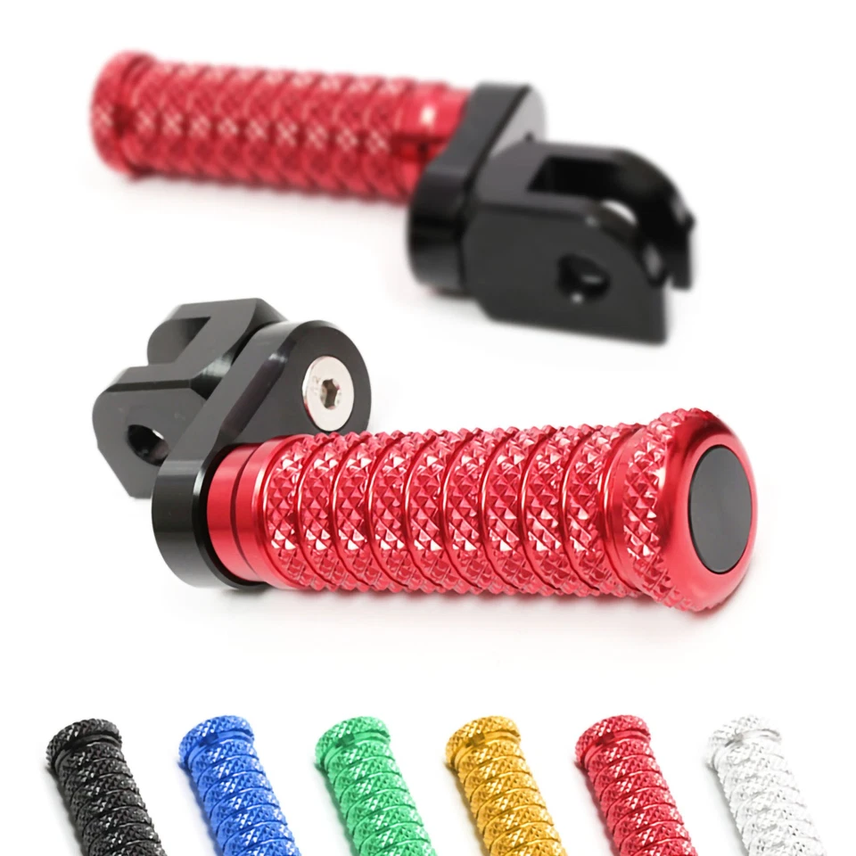 Clavijas de pie rojas M-Grip Rider 25 mm extender para Aprilia RSV 1000 Mille R 97-99 00 01 Foto 2 de 4