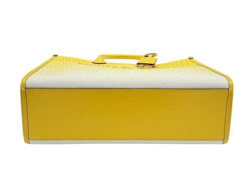 MICHAEL KORS MIRELLA MEDIUM TOTE SATCHEL SHOULDER BAG MK OMBRE DAISY YELLOW - Picture 5 of 11