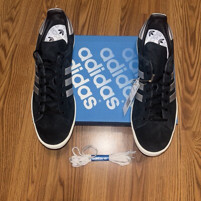 adidas Men s Campus 80s Sneakers Size 11.5 Black GX7330
