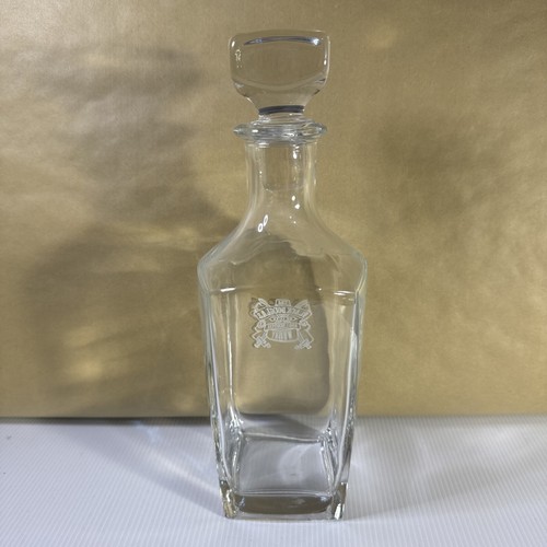 The Black Douglas Scotch Whisky Glass Decanter Barware 26cm with Stopper Vintage - Picture 3 of 14