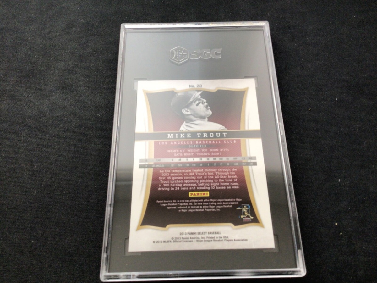 2013 Panini Select Mike Trout #22 SGC 10 #1054847 | eBay
