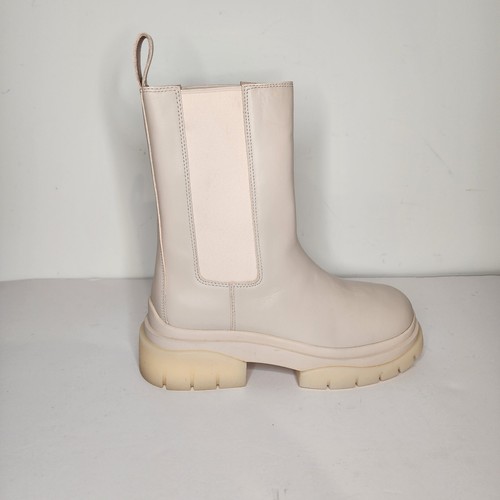 Ash Storm Whisper Womens Combat Boot In Cream Size 40 - Picture 2 of 7