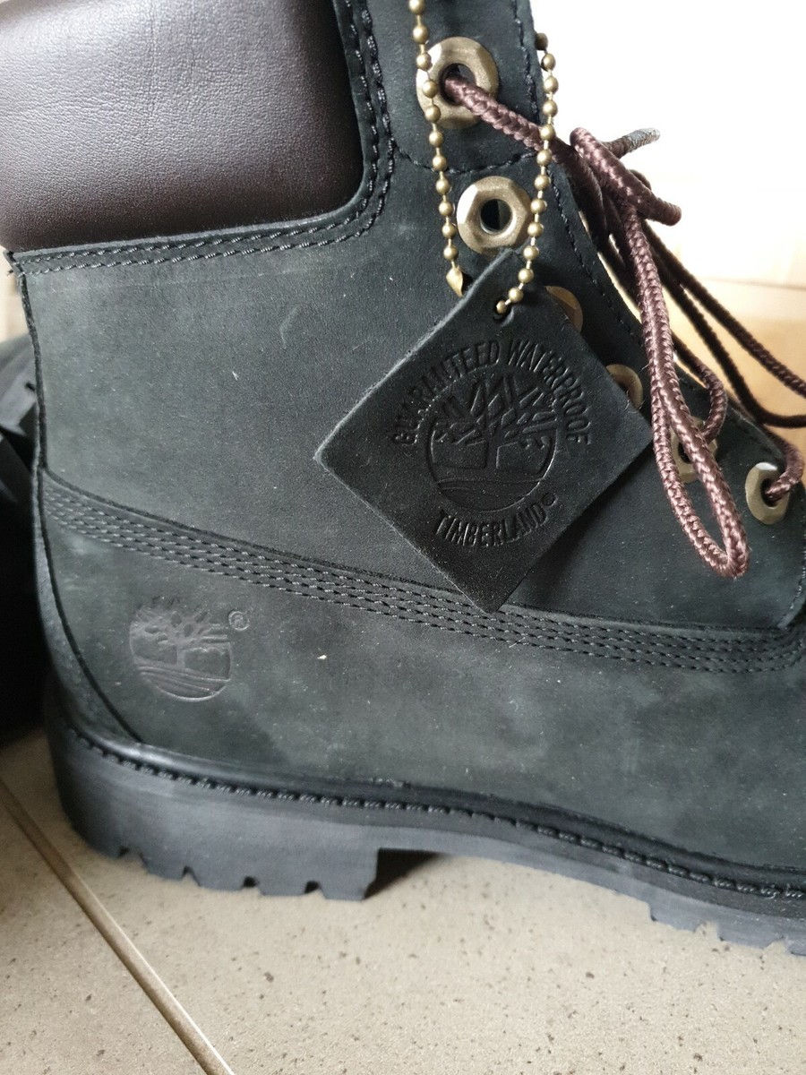 Timberland 6 inch boot premium black brown super boot 40 below 9 8