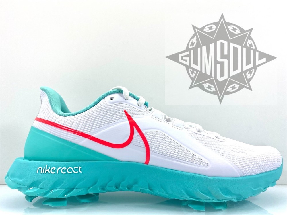 Nike React Infinity Pro Golf Shoes White Hyper Punch Aurora Sz 12 CT6620 177