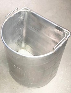 Royce Rolls Stainless Welded Autoclavable Tapered Large Half Oval Mop Bucket