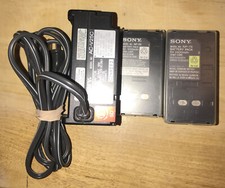 Genuine Sony AC Power Adapter AC-V25C HANDYCAM W/np-55 And no-78 Batteries