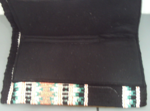 28" x 30" Klassy Cowgirl BARREL STYLE SADDLE PAD w/ Felt bottom Metallic rose - Picture 2 of 3