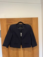 Bnwt Patrizia Pepe Navy Blue Giacca Blazer Jacket Size 44 £245