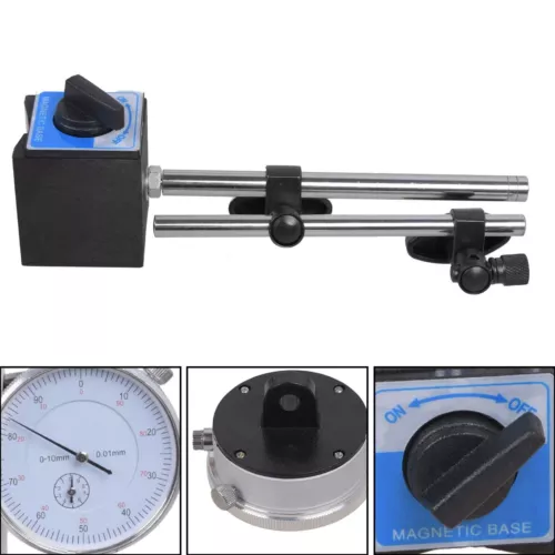 Messuhr mit Magnet-Messstativ 0-10mm Einstellbare Universal Magnetfuß Halter
