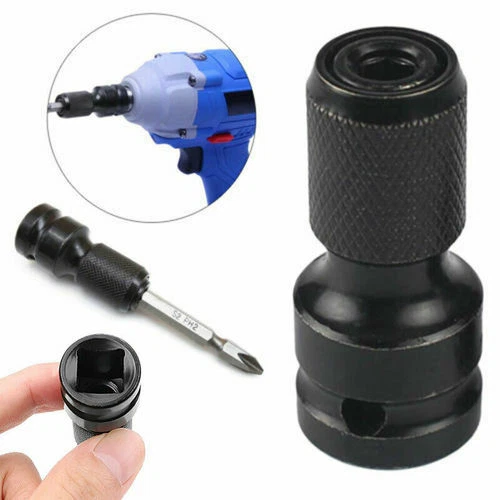 1 2Inch Drive To 1 4Inch Socket Adapter Hex Drill Chuck Change For