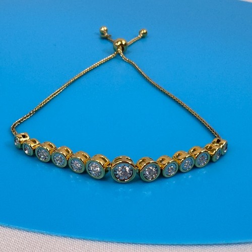 1/5 Ct Round Certified Lab Grown Diamond 7" Bolo Chain Bracelet 925 Gold Plated - Picture 20 of 22