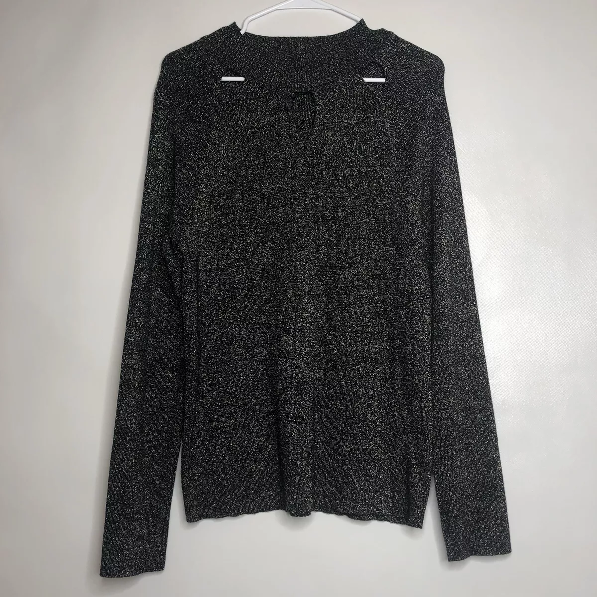 Keyhole black sweater cheap