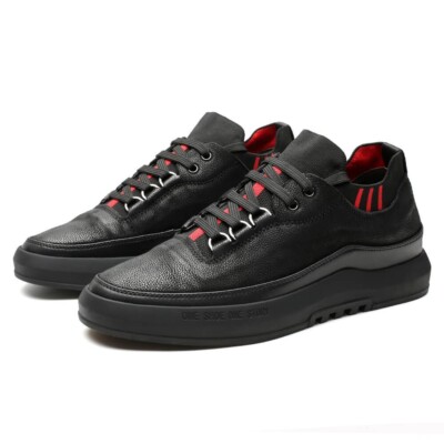 Size 11.5 CMR 6cm/2.4  Men s Elevator Shoes Height Increasing Black Sneakers