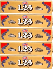 5x JOB Rolling Papers Gold SLIM 1 1/4 1.25 5PKS Great Prices FREE USA SHIPPING