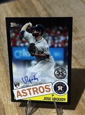 Jose Urquidy /199 BLACK AUTO SP RETRO 1985 ROOKIE Throwback Autograph 2020 Topps