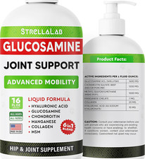 Liquid Glucosamine for Dogs 16 OZ - All-Natural Hip  Joint Supplement for Dog