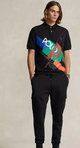 New Polo Ralph Lauren Men Classic Fit Mesh Polo Shirt Polo Match 67 Print, M - Picture 2 of 9