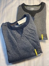LOT OF 2 ATHLETIC WORKS FLEECE CREW SWEATSHIRTS M 8 Kids Unisex