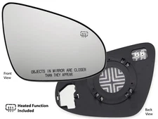 Heated Mirror Glass for Toyota 2014-2019 Corolla Sedan Passenger Side TO1325117