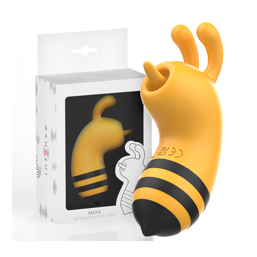 Vibratore stimolatore clitoride ape vibrante in silicone con lingua oscillante - Foto 5 di 8