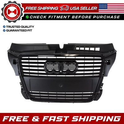 New Front Grille For 2009-2013 Audi A3 Quattro AU1200119 8P0853651HVMZ