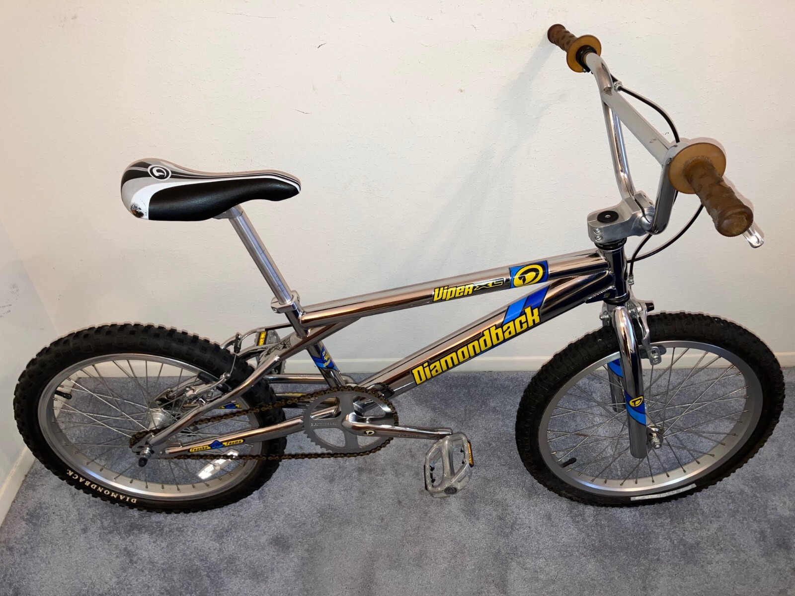 Diamondback Viper XL 20" Boys BMX Dirt Bike Chrome Franko Frame Bicycle