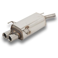 Fox Deporte Silenciador de Escape Opel Corsa C de Años 00-06 2x76mm